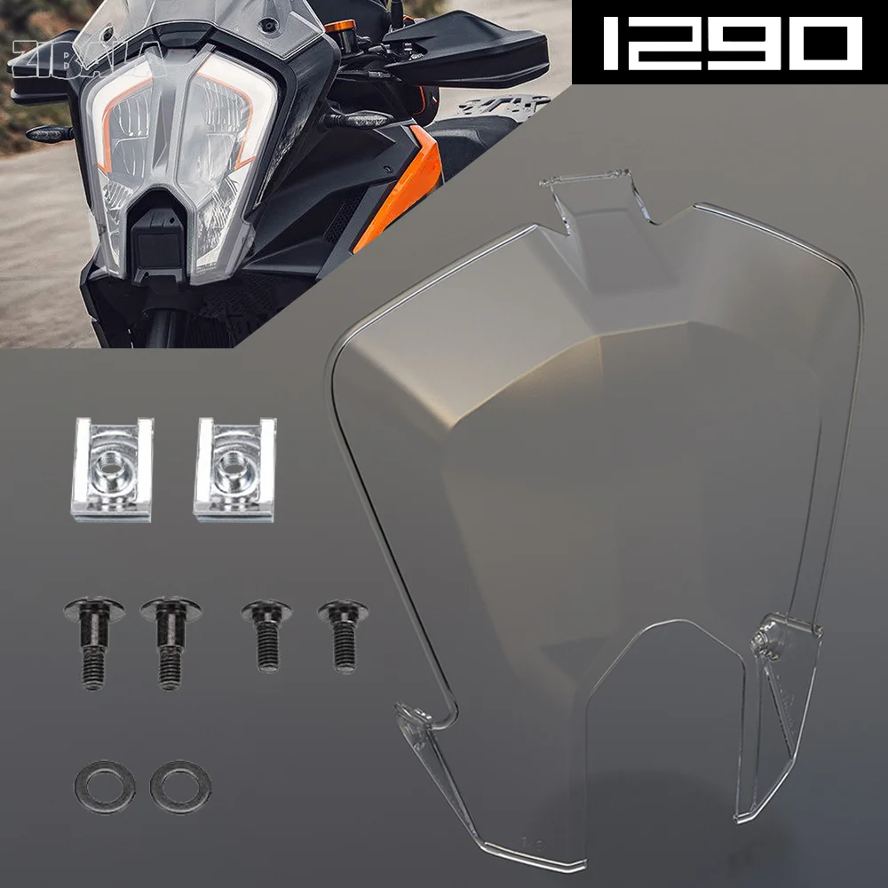 fit FOR 1290 Super Adventure R 2021-2022-2023 PC Motorcycle Headlight Guard Front Light Headlamp Grille Guard Cover Protector