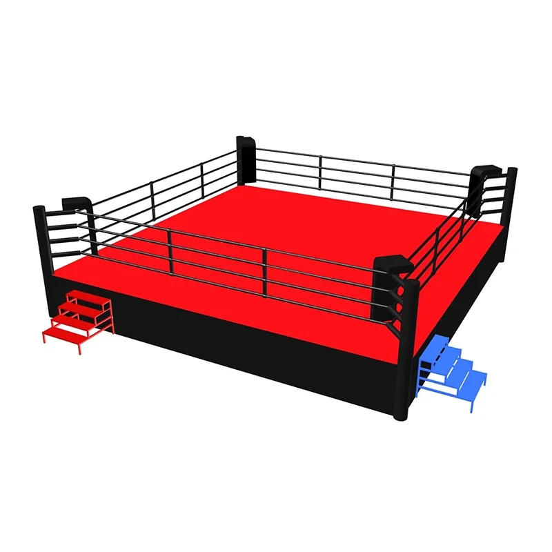 custom boxing ring de boxe usine au sol aiba wrestling steel cage fiba approved boxing ring mma muay thai octangle cage