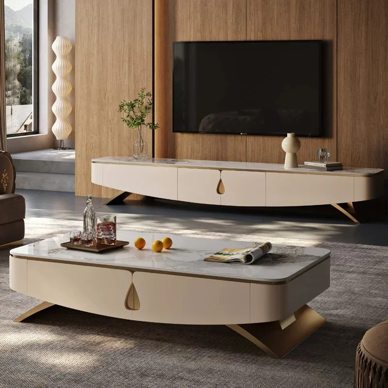 Luxury Compact Durable TV Stand Stable Support Sleek Practical TV Cabinet Media Storage Estante TV Living Room Furniture