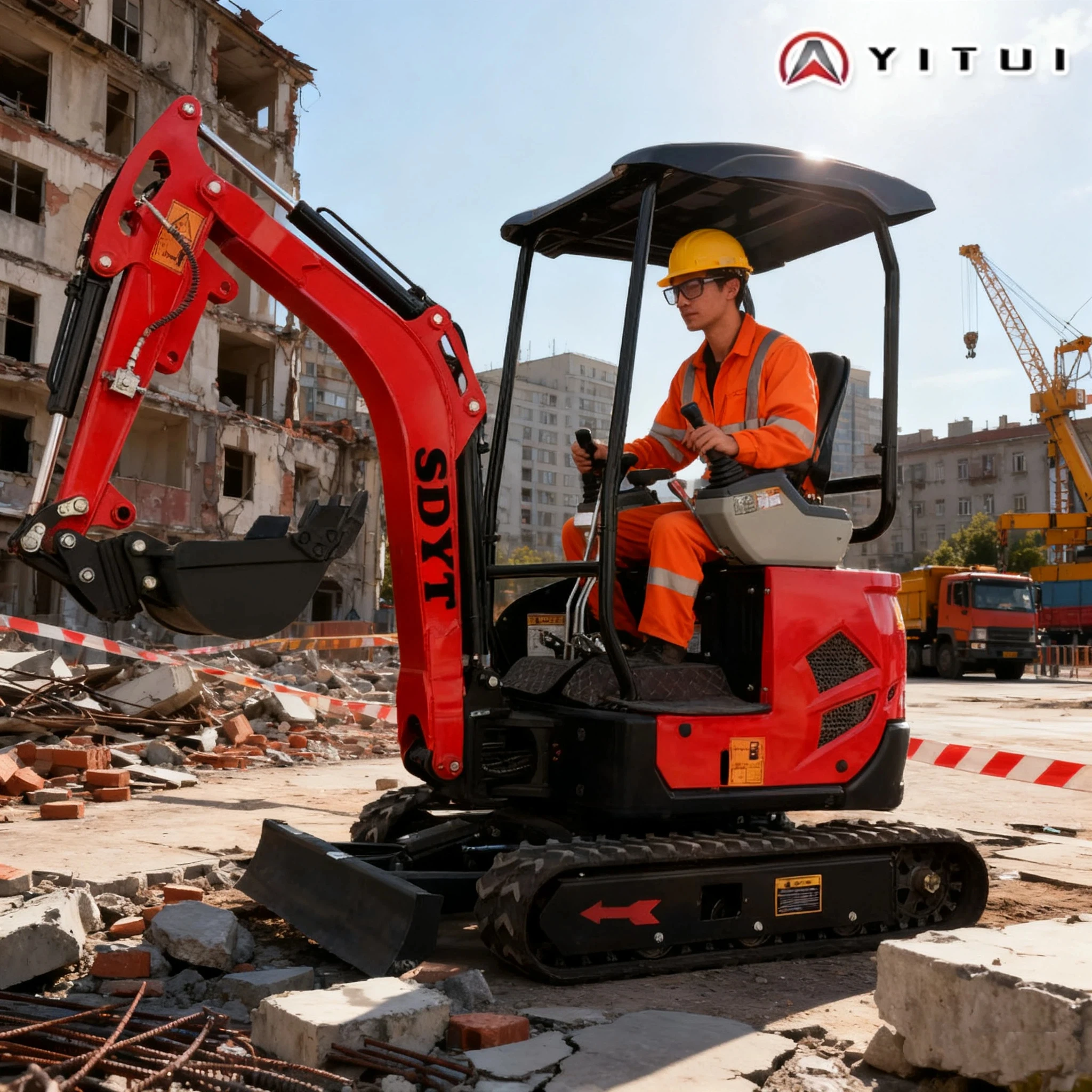 

Высокопроизводительный мини-экскаватор 1,2 тонны, индивидуальный сменный вспомогательный бытовой мини-экскаватор, усиленное шасси