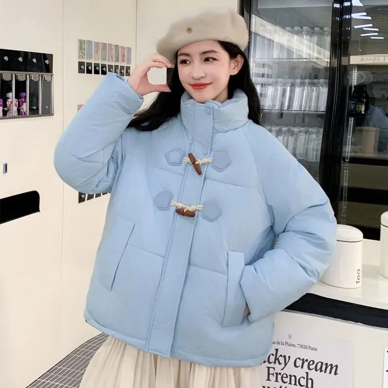 

New Women Parkas Winter Warn Casual Loose Women's Jacket Down Coats Solid Oversize Soft Cotton Puffer Jacket Overcoat Outwe