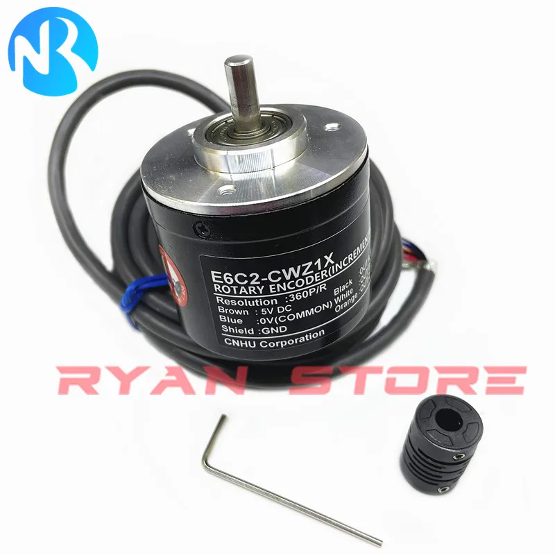 1PCS E6C2 Rotary Encoder E6C2 CWZ6C CWZ5B CWZ1X CWZ5G CWZ3E 10 20 60 80 100 120 256 360 500 600 800 1000PR 1024 1800 2000 5000PR