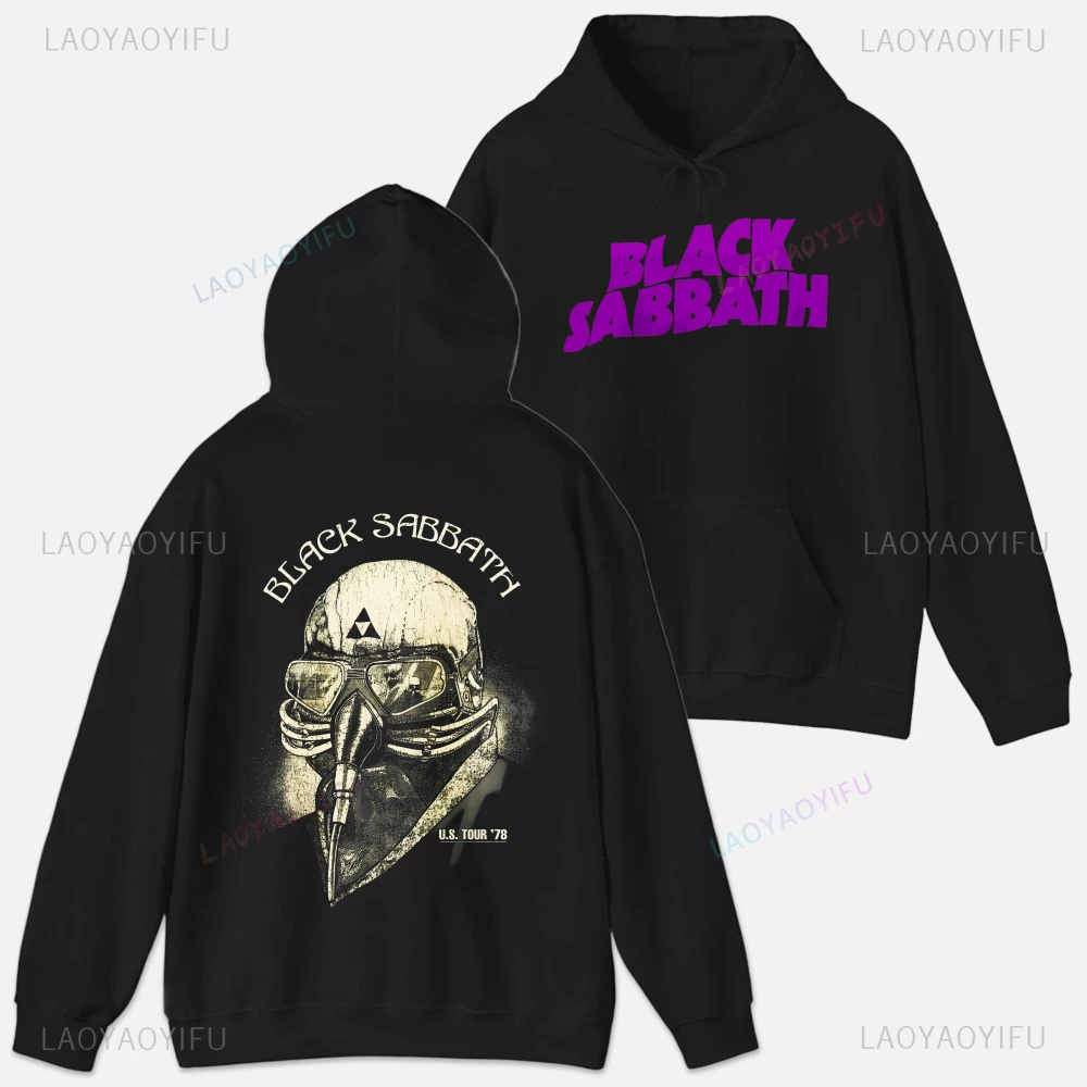 ملابس رجالية بغطاء للرأس من Black Sabbath Ozzy Osbourne، ملابس جرافيك عالية الجودة بأكمام طويلة، ملابس مخصصة، ملابس شارع مضحكة #3
