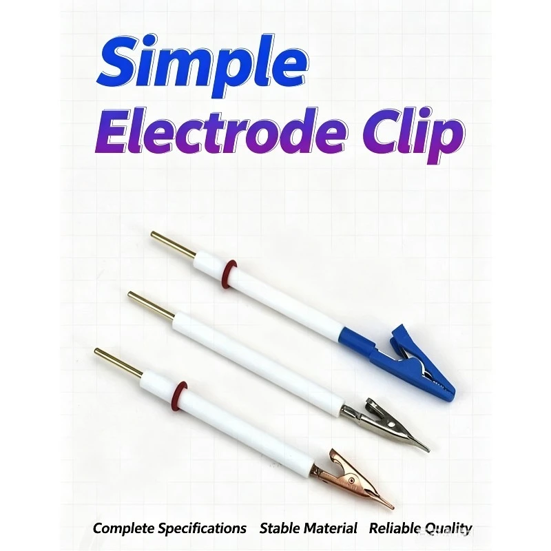 Simple Alligator Type Electrode Holder Multi‑Function Working Electrode Clip For Sheet Electrode Electrochemical Lab Test
