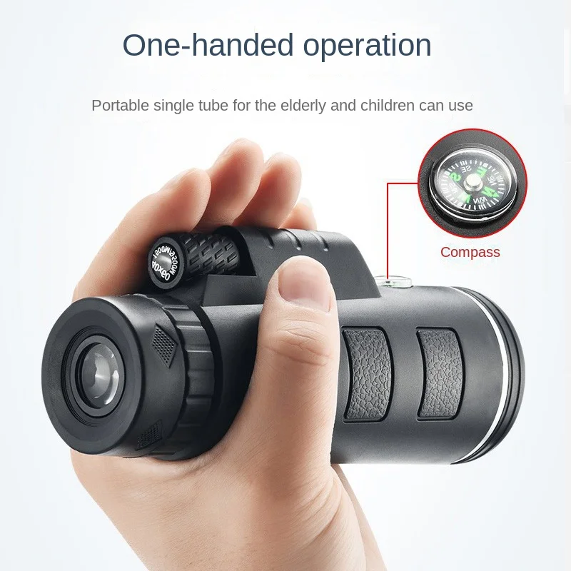 

40X60 Military Zoom HD Powerful Binoculars Long Range Portable Professional Telescope Monocular Low Night Vision for Hunting