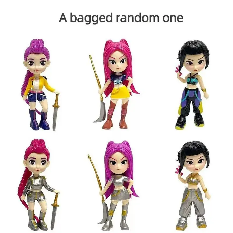 Neue K-Pop Demon Hunters Serie Vinyl Blind Box Rumi Mira Zoi Anime Figuren Trendy Spielzeug Desktop Dekoration Geburtstag Überraschung geschenk