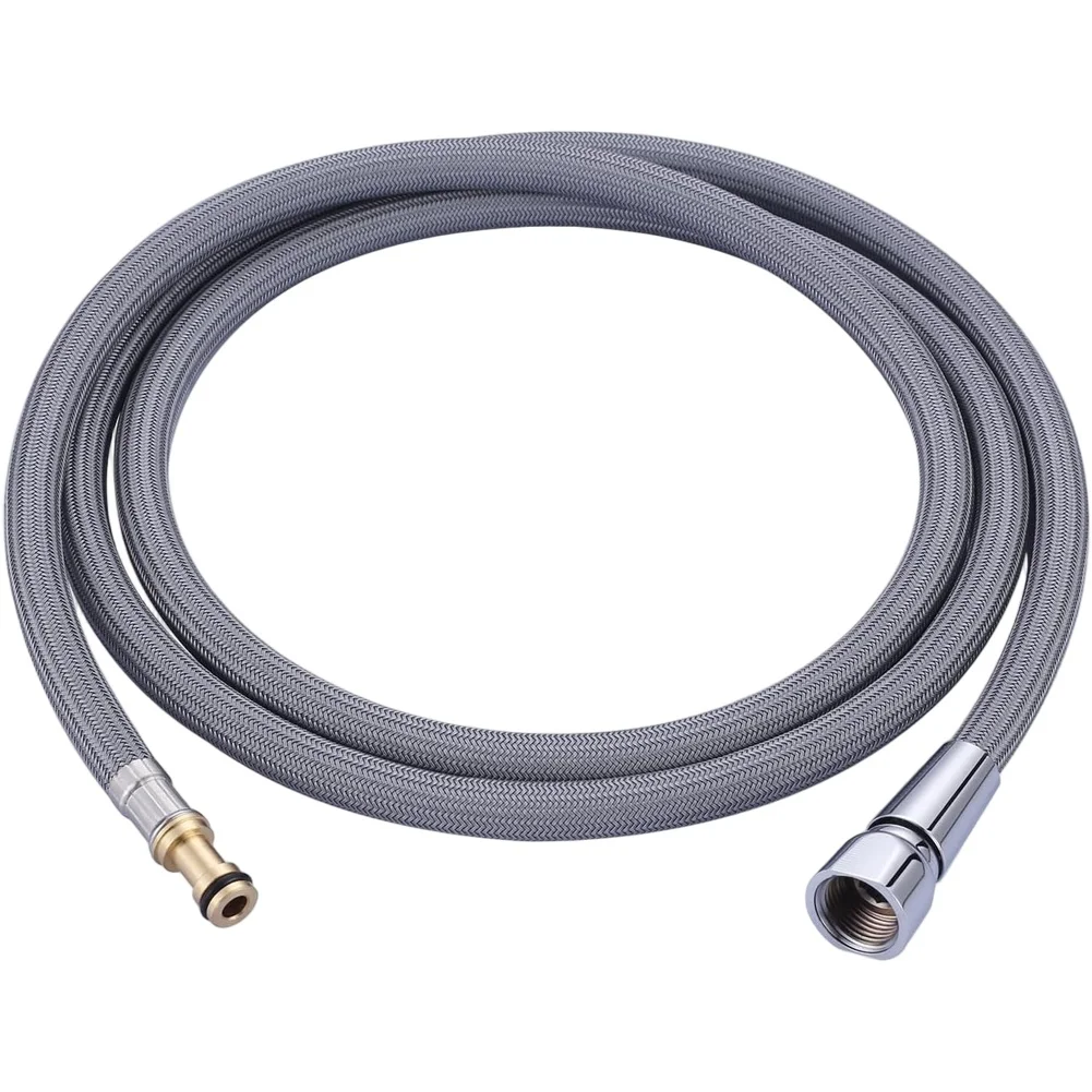 Pull Down Faucet Hose Kit Replacement with Rust Resistant Nylon and Brass Connectors Offering Secure Fit and Reliable Water Flow
