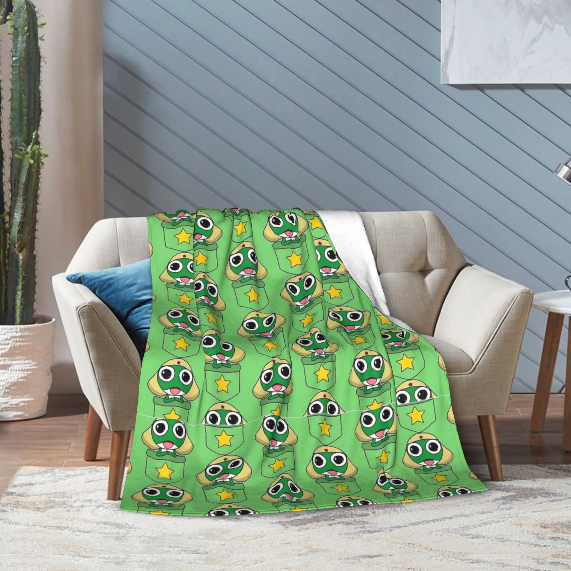 Sgt Frog Keroros Giroro Tamama Kururu Dororo Blanket Super Soft Plush Bedding Throws Couch Chair Flannel Bedspread Bed Cover