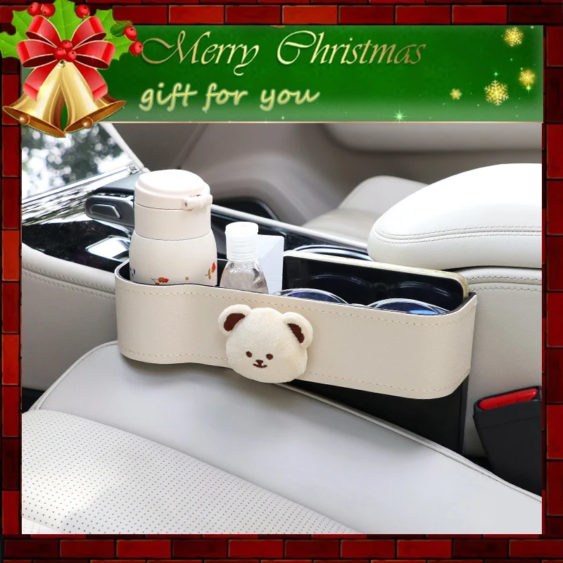 

Car Seat Gap Organizer Auto Console Side Storage Box with Cup Holder Seat Crevice Storage Box for Cellphones Seat Storage Bag