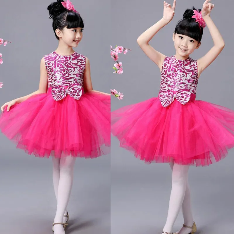 Kids Modern Ballet Dancewear Outfits  Girls Hip Hop Party Ballroom Dancewear Costumes dress Ballroom Stage clothing for children