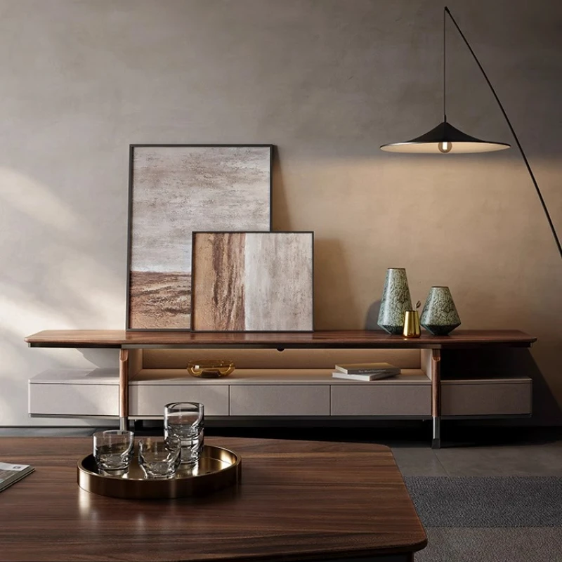 Simple Modern TV Cabinet Italian Light Luxury Organizer Hallway Dollhouse Tv Table Designer Living Room Muebles Furniture