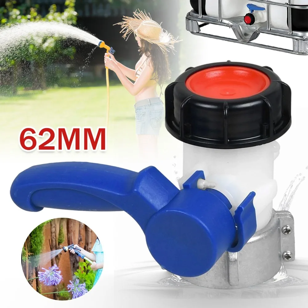 Adaptateur fileté pour réservoir IBC en aluminium résistant à la corrosion, compatible avec les vannes DN40 et 62 mm, connecteur de sortie détachable et lavable, accessoire de conversion pratique pour le stockage d'eau domestique et l'irrigation des jardins