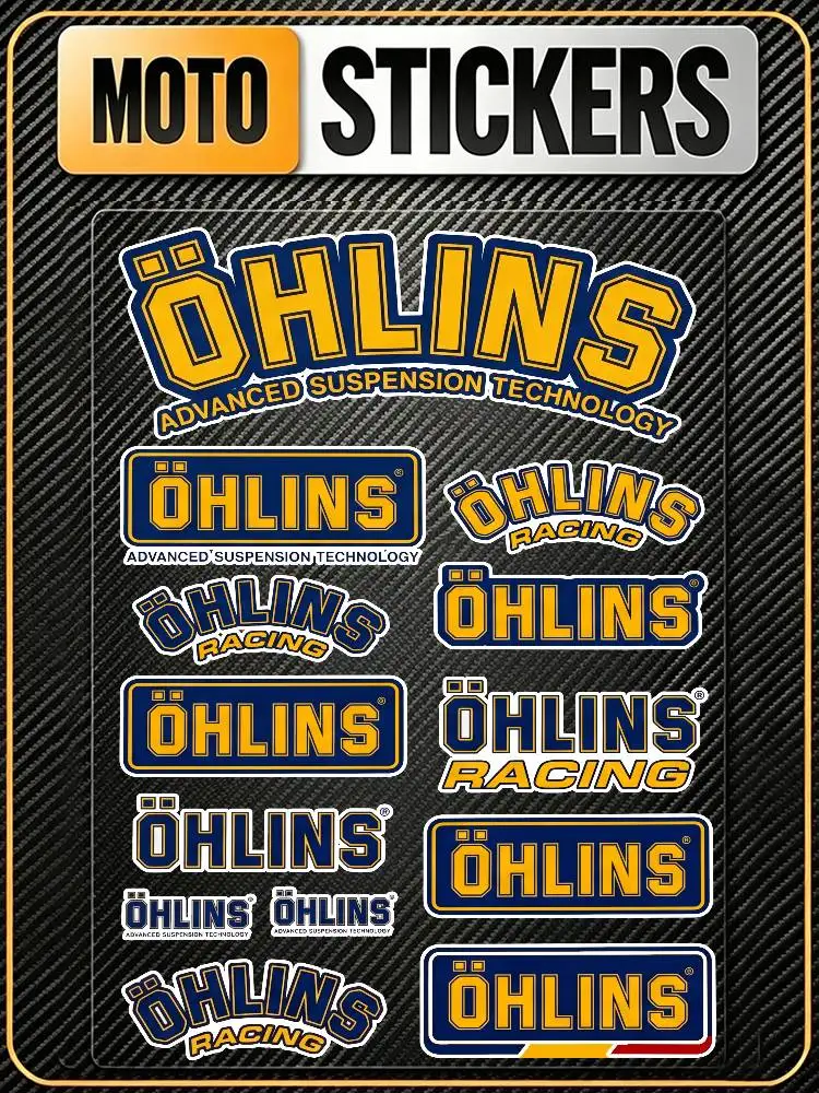 

FOR OHLINS High Visibility Reflective Waterproof Decal Scratch Hide Sticker Fit Car Motorcycle Helmet Water Cup Refrigerator