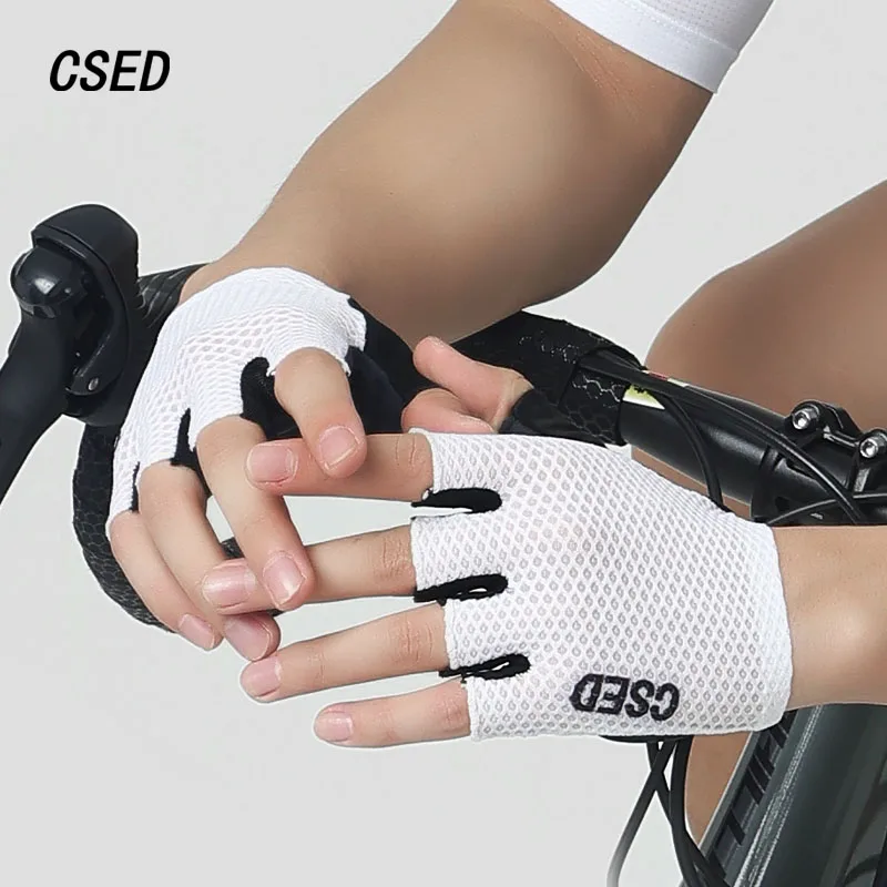 

CSED 2025 велосипедные дышащие перчатки со встроенной амортизацией, 3D мягкие перчатки с половиной пальца для мужчин и женщин, лето 2025