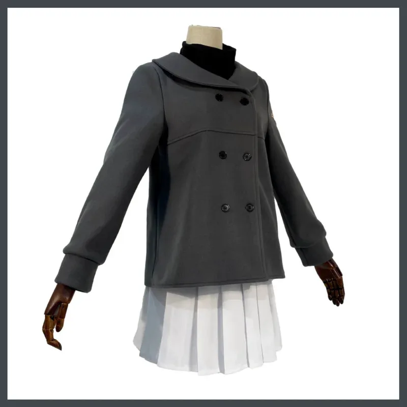 

Аниме Cardcaptor Kinomoto Sakura Косплей Костюм Зимняя школьная форма Пальто Пальто Парик Женский Kawaii Рождественский костюм if;3