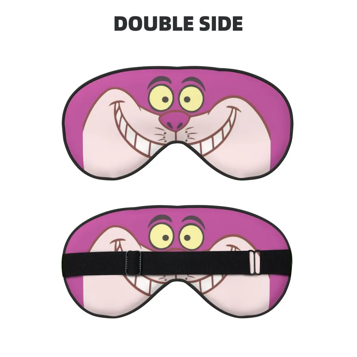 Cheshire Cat Smile Sleep Eye Mask for Men Women Zero Eye Pressure Sleeping Masks for Party