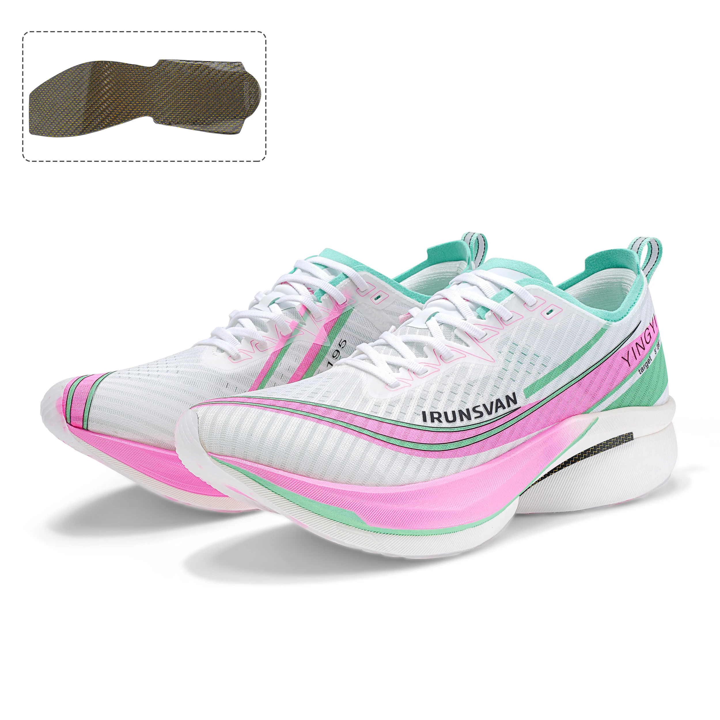 IRUNSVAN Shadow Wing 2.0PRO Nylon Carbon Board Running Shoes Marathon Sports Shoes Shock Resistant Men's Shoes