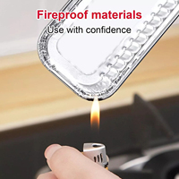 Disposable BBQ Drip Pans Aluminum Foil Grease Drip Pans Recyclable Grill Catch Tray For Weber Outdoor Supplies