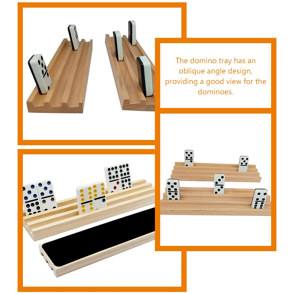 Wooden Base Racks Mahjong Multi-function Holders Display Trays Shelves Game Accessories Storage Bases