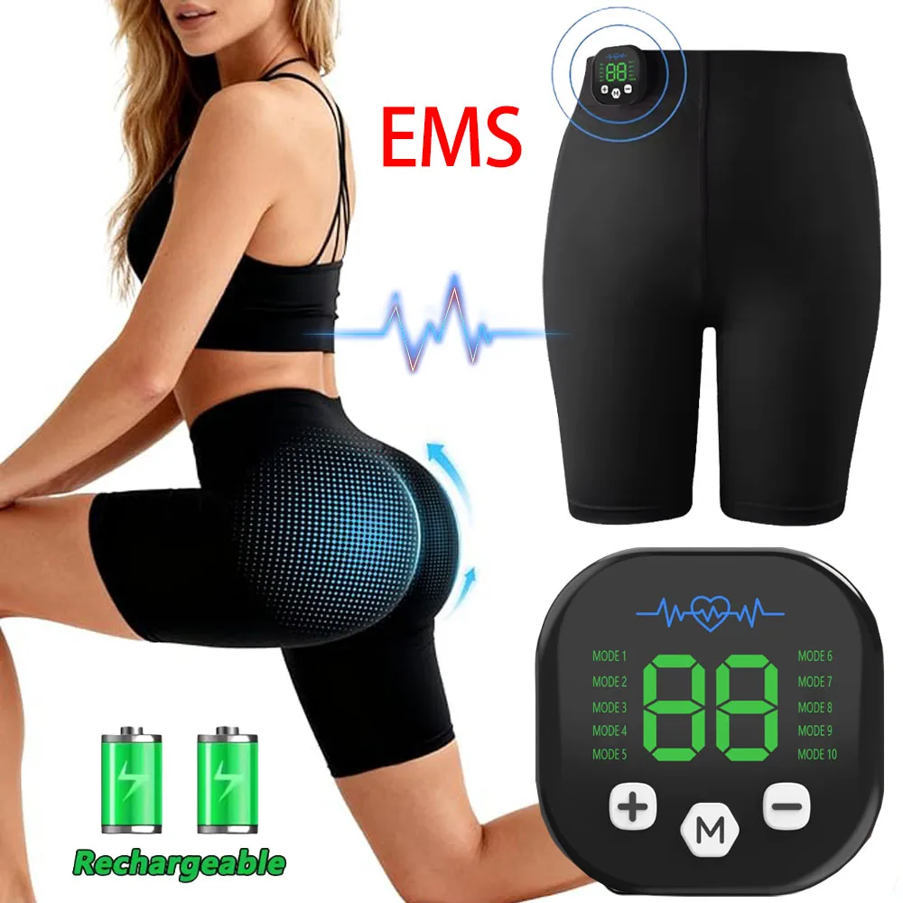 

Smart Hip Lifting Shaping EMS Yoga Massage Shorts Micro Current Stimulation Acupoints Slimming Bodybuilding Buttock Trainer