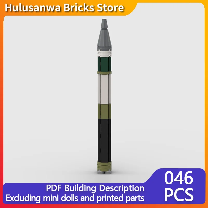 

LGM-30G Ballistic Missile Model MOC Building Bricks War Equipment Modular Technology Gifts Holiday Assemble Children Toys Suit
