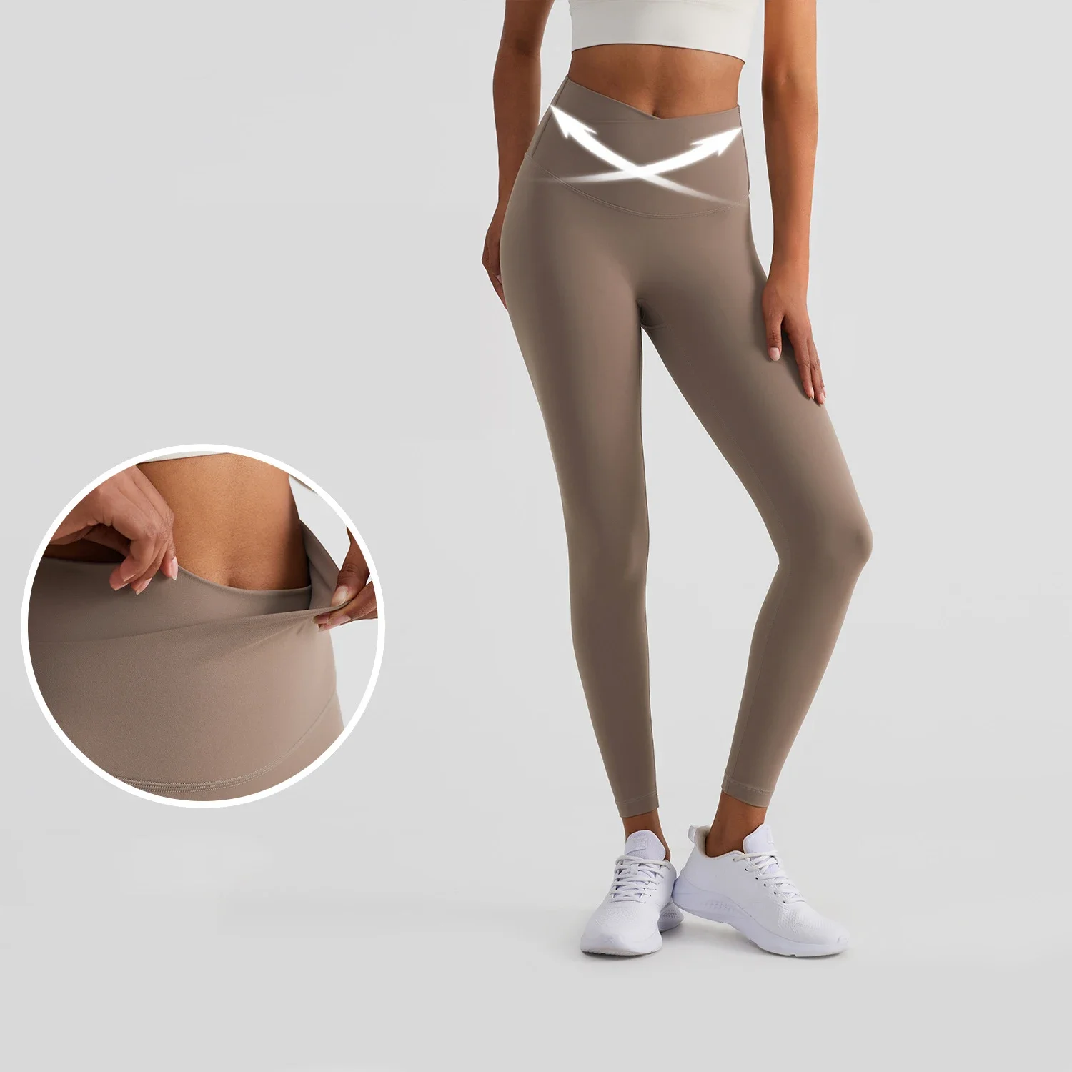 

New Yoga Pants Double Tummy Workout Women Clothing Gym Fitness Push Up Tights High Waist Leggings Sport Yoga Leggings