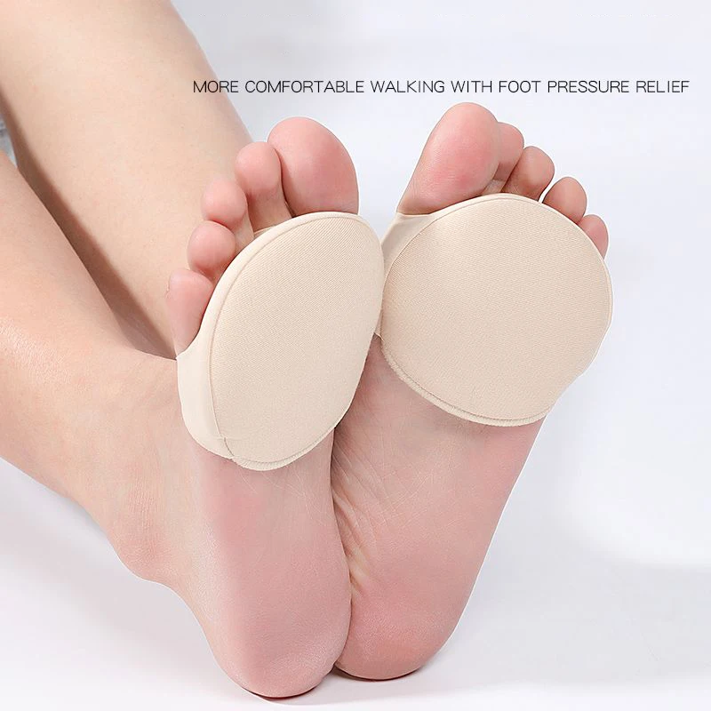 Forefoot Pads Women High Heels Five Toes Half Insoles Calluses Corns Foot Pain Care Absorbs Shock Socks Toe Pad Inserts Cushion