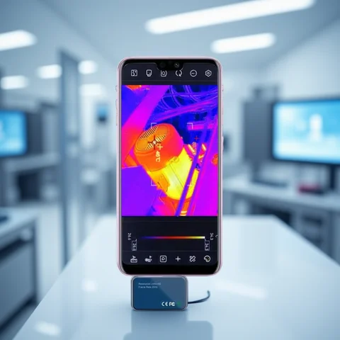 TOOLTOP T7 256*192 Android Type-C 열화상 카메라 25Hz 태양광 패널 전원 장치 오류 감지를 위한 모바일 열화상 카메라