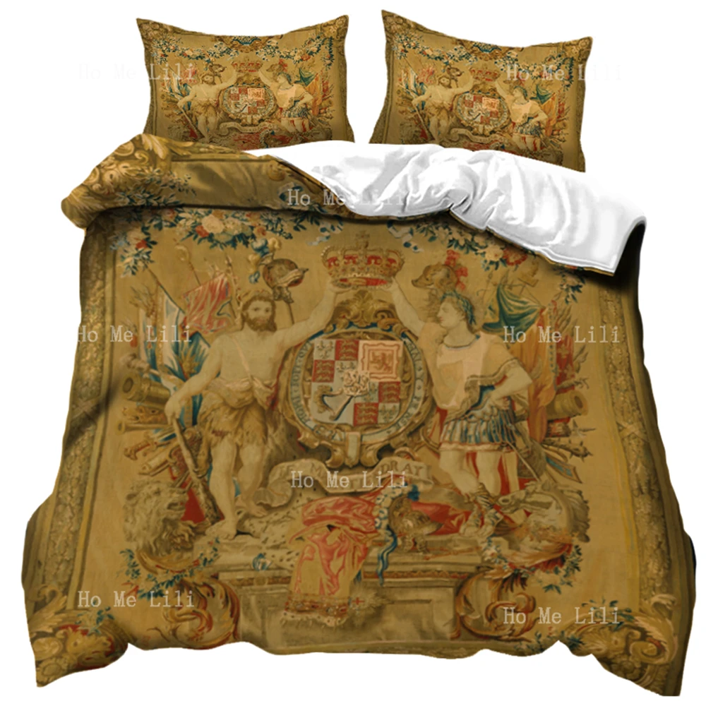 The Metropolitan Museum Of Art Heraldic Medieval Art Of William And Mary Duvet Three Piece Bedding Set