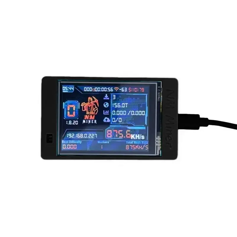 شاشة رائعة Nerdminer V2 Nmminer مقاس 2.8 بوصة 1060 كيلو هرتز/ثانية 2.8 بوصة شاشة كبيرة للاستخدام المنزلي BTC Bitcoin Lottery Miner #4
