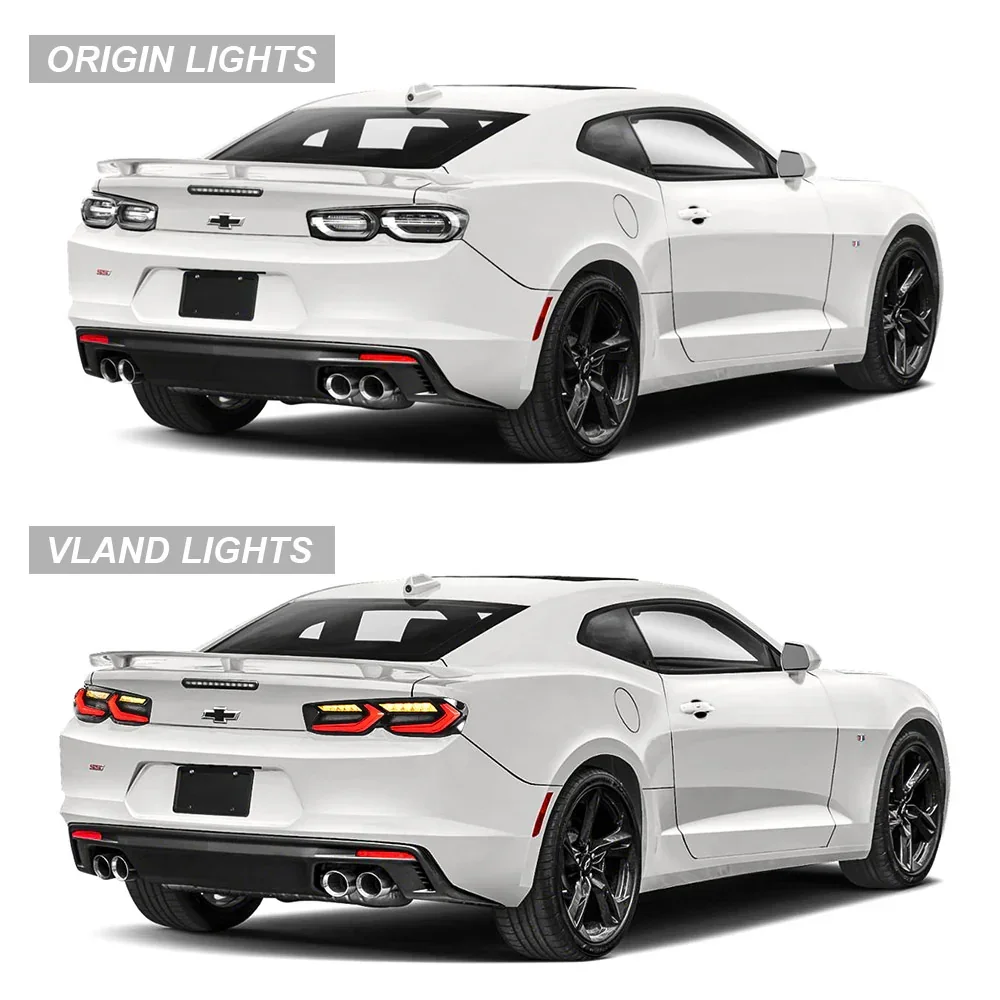 Vland Led-Achterlichten Voor Chevrolet Camaro 2019-2022 6e Gen Facelift (Ls, Lt, Lt1, Ss, Zl1)