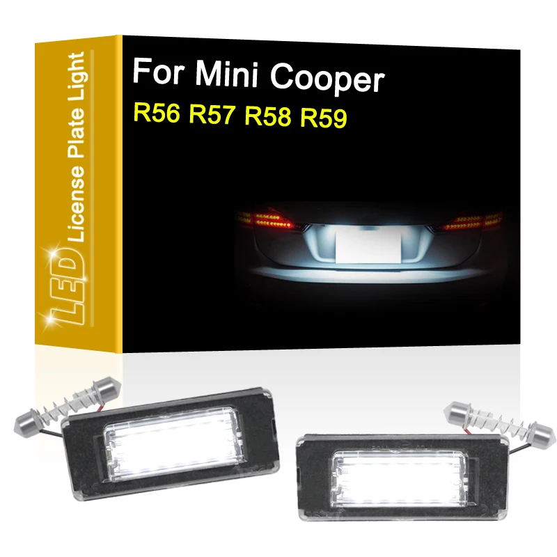 Lampada targa a LED 12V per Mini Cooper R56 07-13 R57 2009-up R58 2011-up R59 2011-up gruppo luce targa bianco