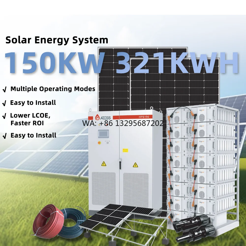 

ESS Energy Storage System 100KW 150KW 300KW 500KW C&I Hybrid Solar System with 51.2V LIthium Battery