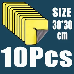 1/5/10Pcs Car Wash Microfiber Towel 30x30/60CM Car Cleaning Drying Cloth Hemming Car Care Cloth Detailing Car Wash Towel