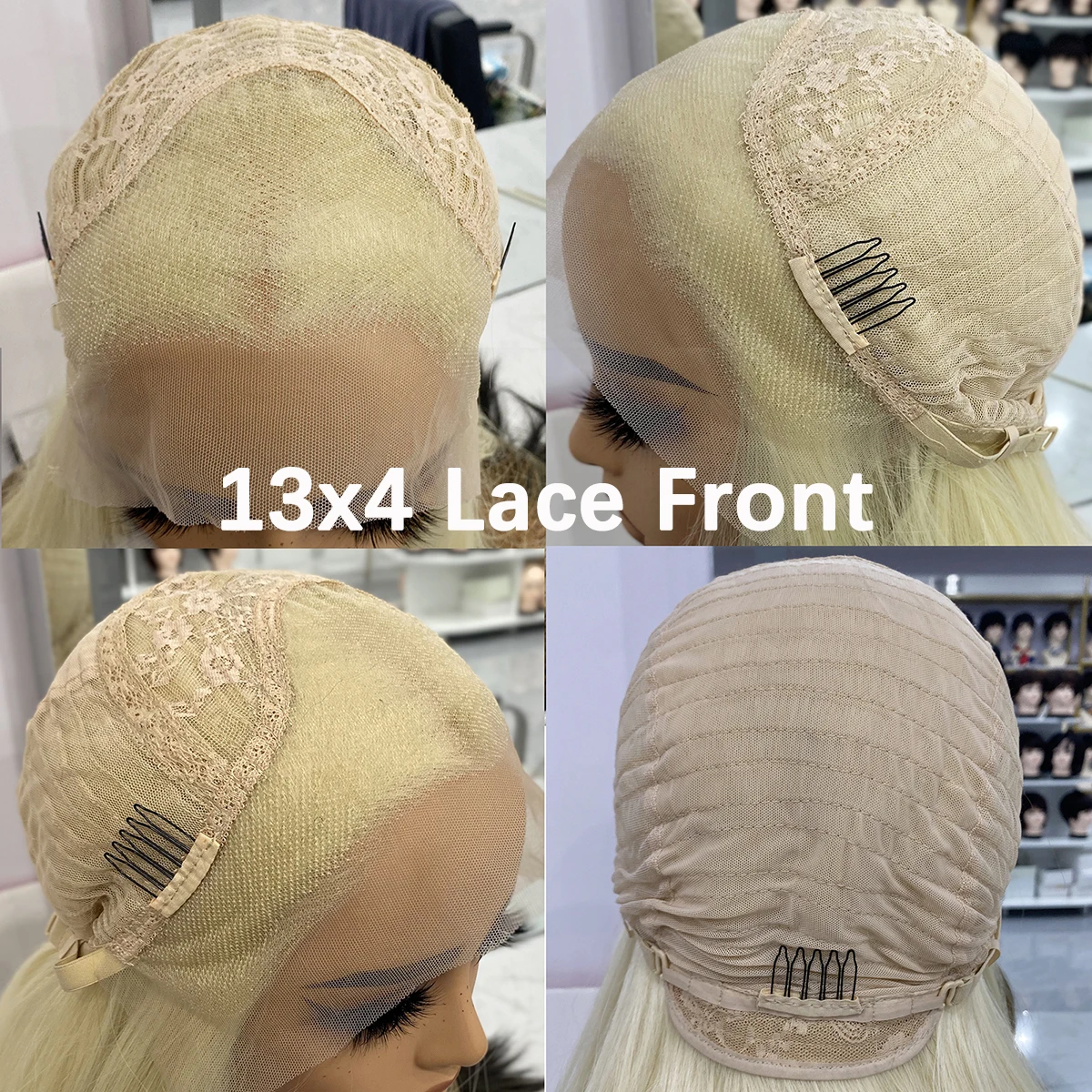 613 ブロンドレースフロントウィッグロングボディウェーブ合 - 613 Blonde Body Wave Lace Front Wig のレビューと価格