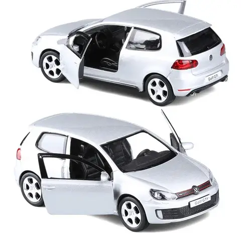 1:36 VW Golf 6 Diecast-bilmodell Volkswagen i skalenlig Golf Gti miniatyrlegering leksaksmodeller med dragkrok för barnpresenter 8 best sales VW Polo GTI-leksak - №8