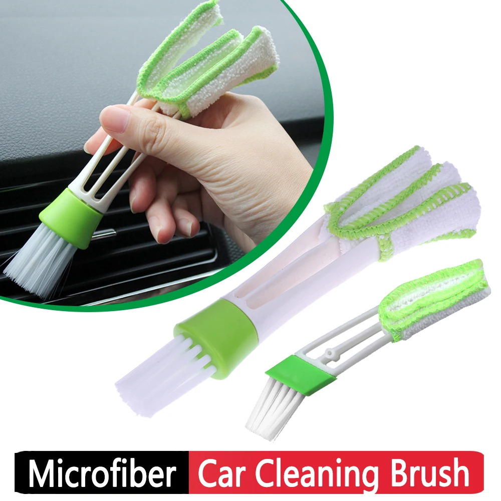 Double Ended Ventilation Blinds Cleaner Soft Mini Duster Cleaning Cloth Tool Cleaning Car Accessories for Keyboard Window Leaves