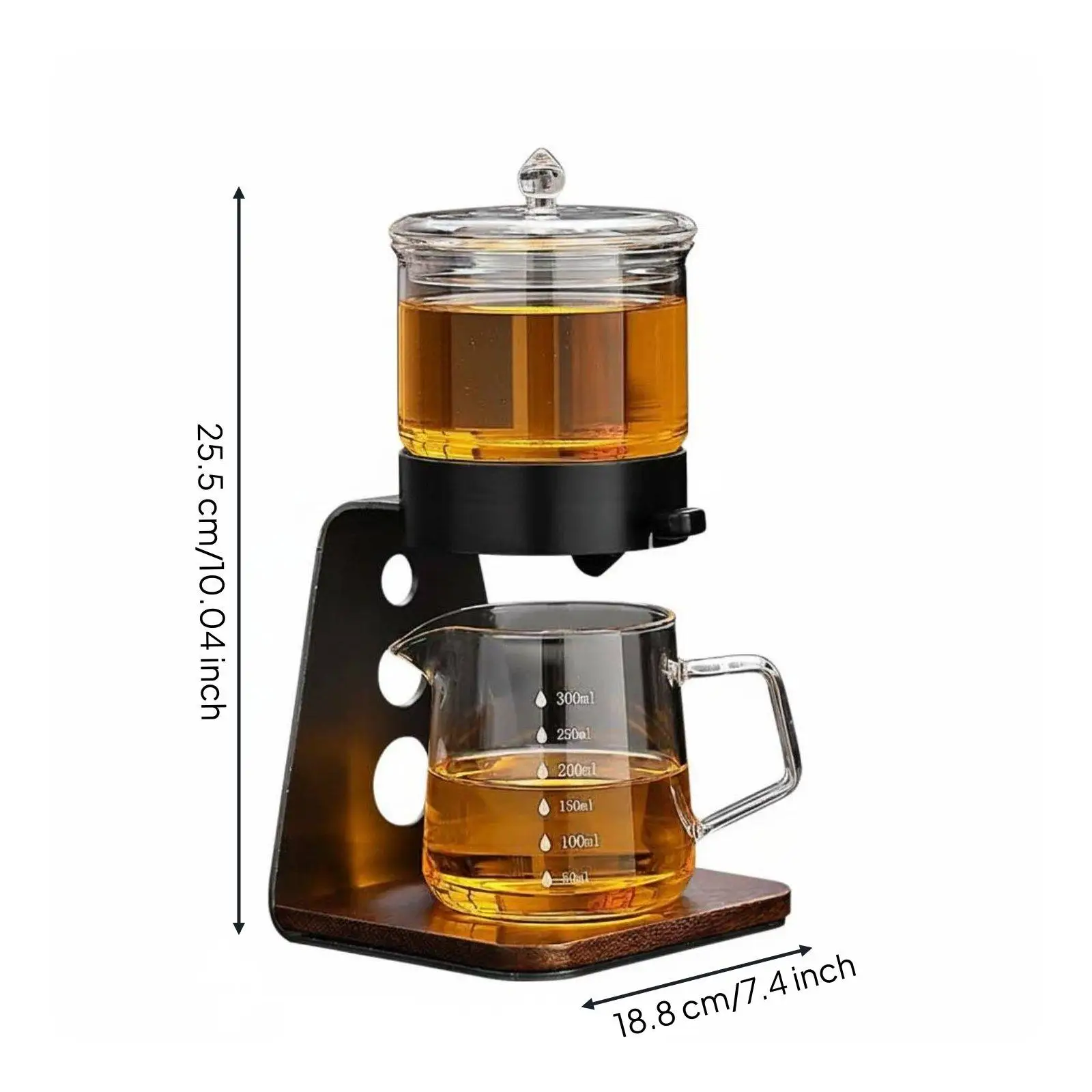 Teeservice Borosilicate Glass Stylish Base Easy Maintenance for Modern Decor