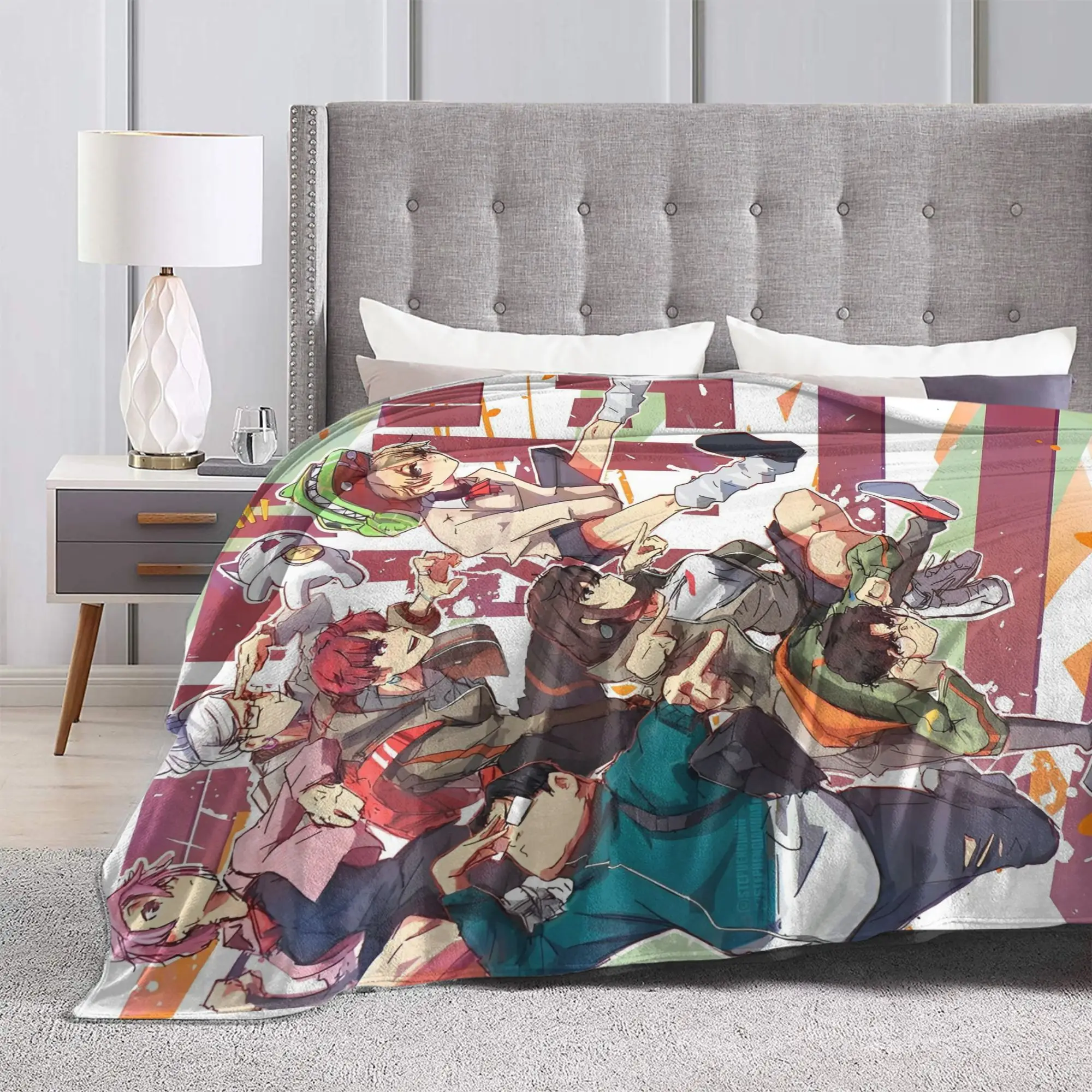 

Одеяло с рисунком манги Dandadan, комедия, фланелевое потрясающее теплое одеяло для дома, зимы