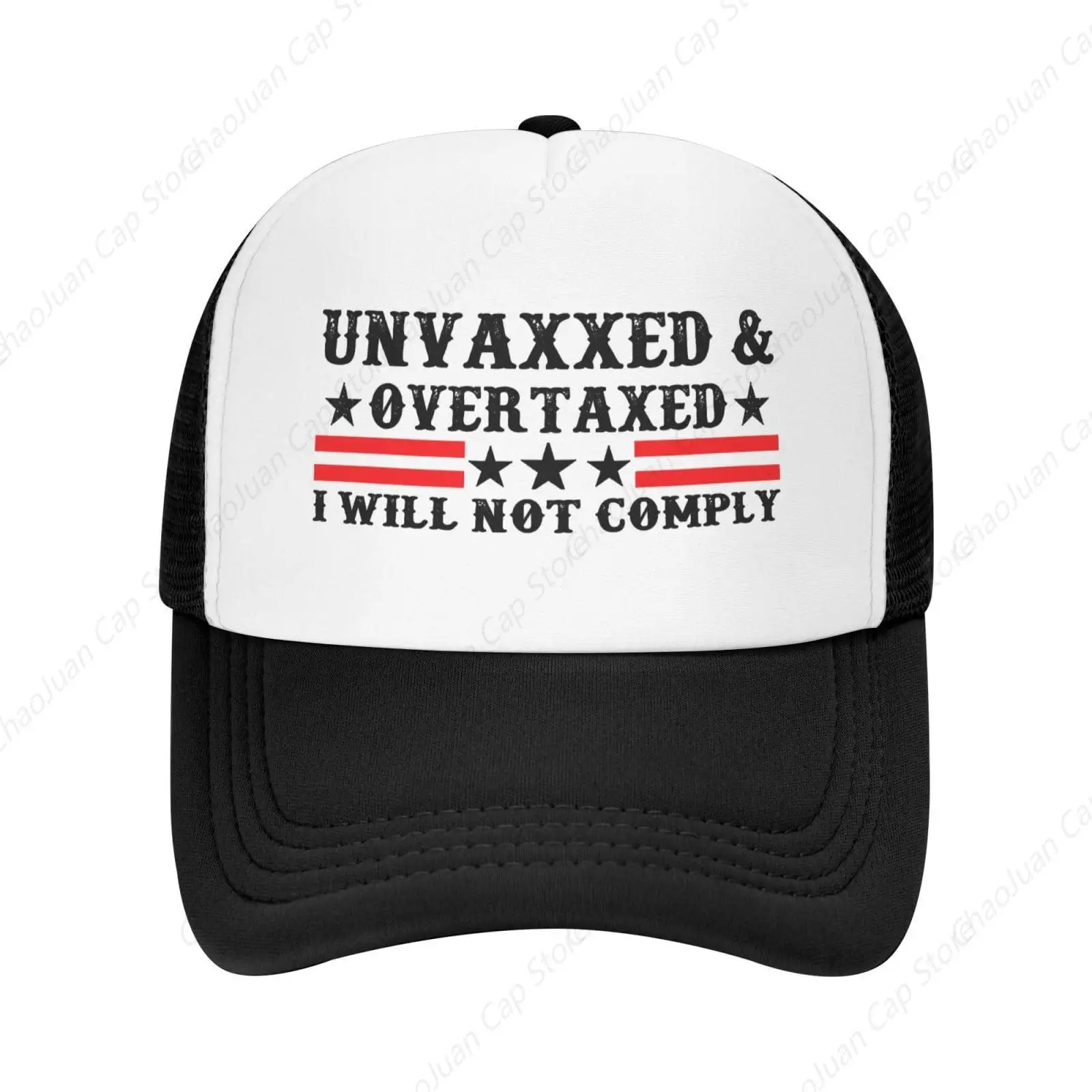 Unvaxxed and Overtaxed I Will Not Comply Hat for Men Funny Baseball Caps Funny Birthday Gifts for Woman