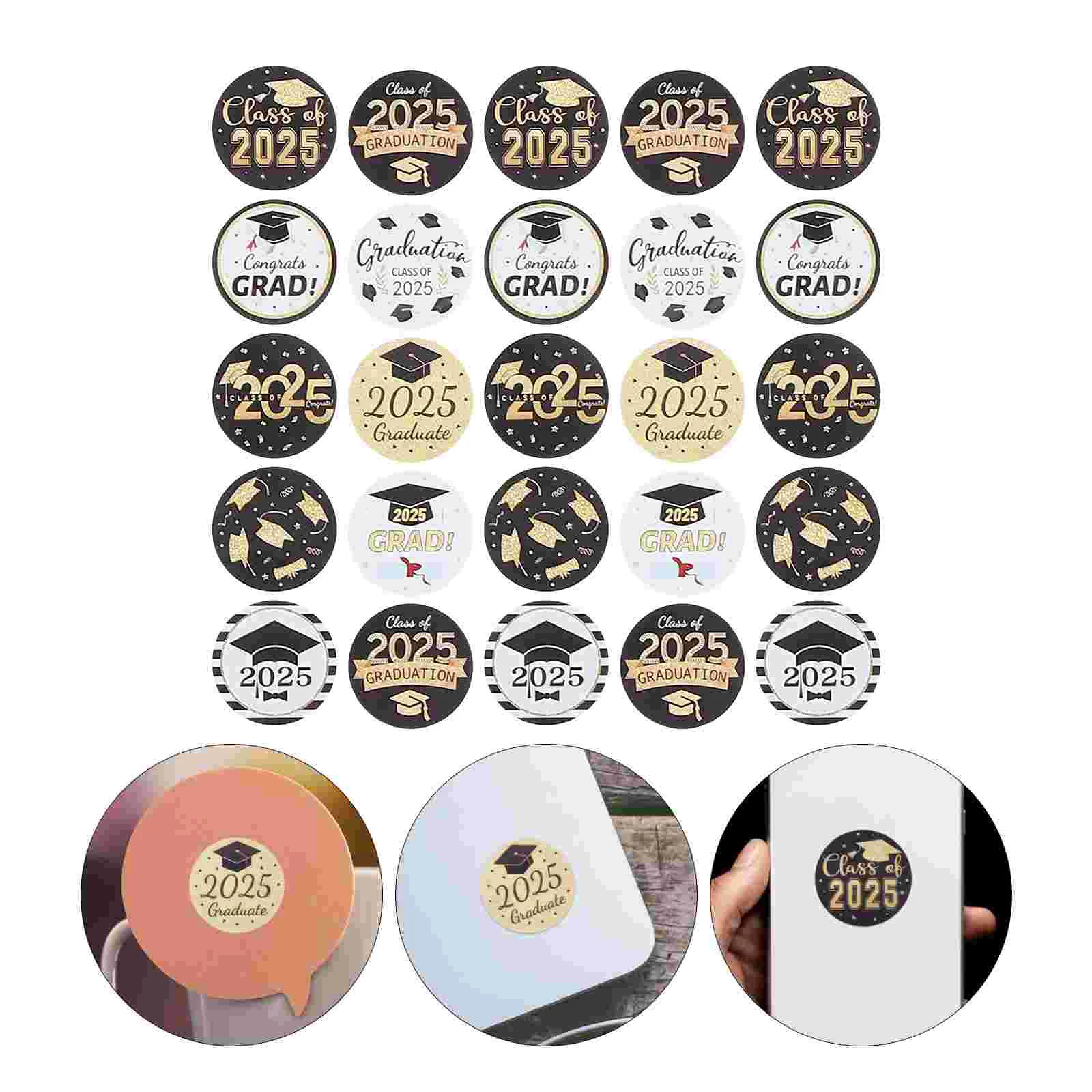 

Graduation Season Stickers Cap Labels Party Supplies Decoration Graduate Hat Tag
