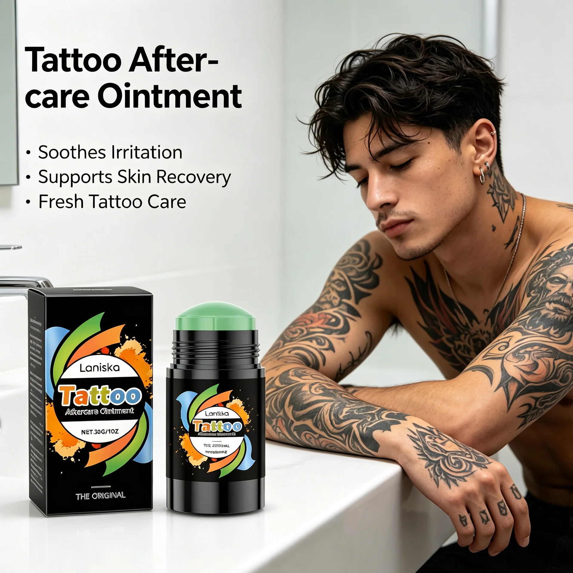 Professional Tattoo After Care Ointment Soothe Redness Dry Skin Prevent Peeling Tattoo Color Maintenance Tattoo Supplies