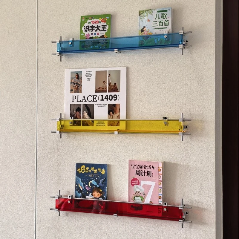 Simple Modern Wall Hanging Rack Art Display Rack Acrylic Magazine Rack