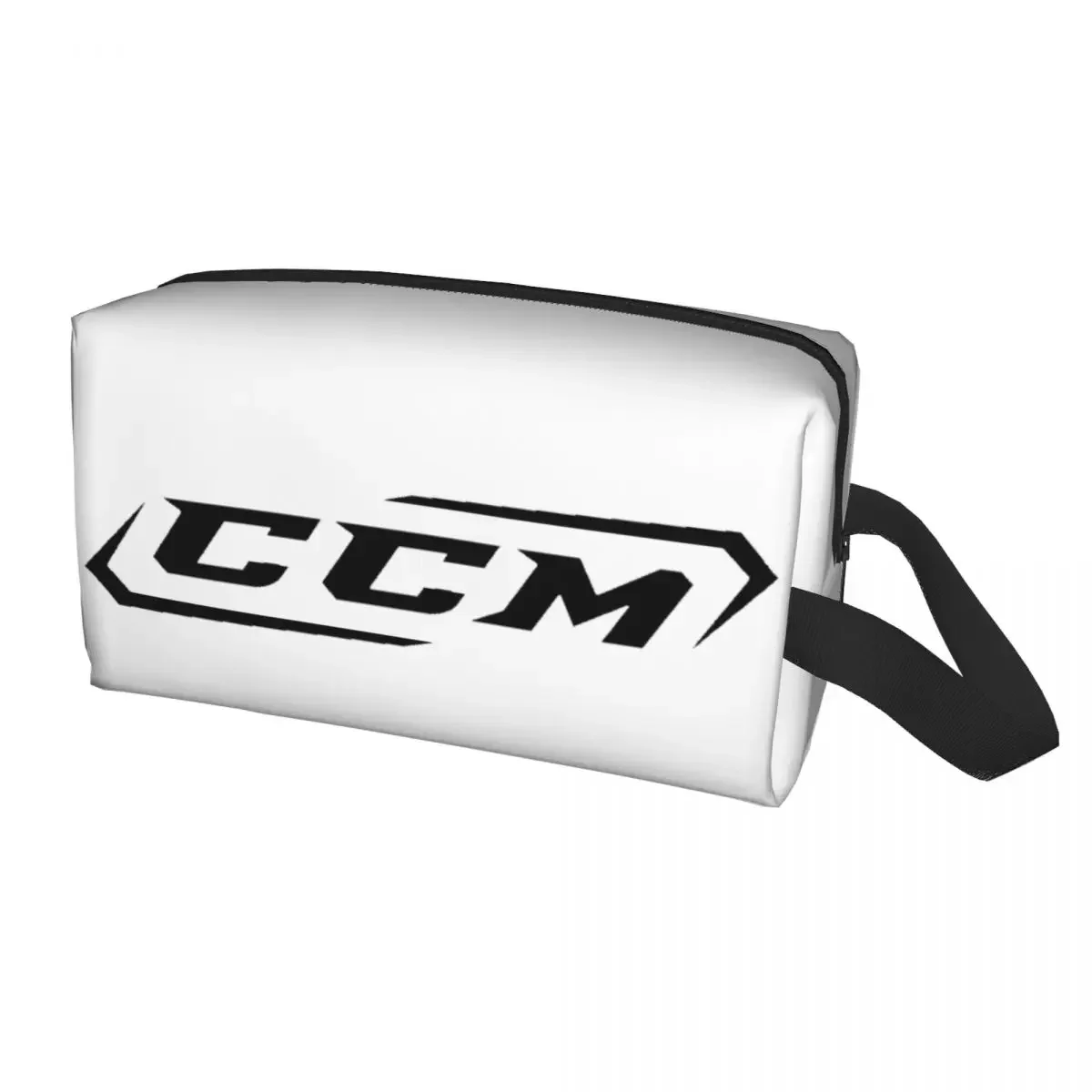 Custom CCM Canada Logo Hockey Travel Cosmetic Bag Women Makeup Toiletry Organizer Ladies Beauty Storage Dopp Kit