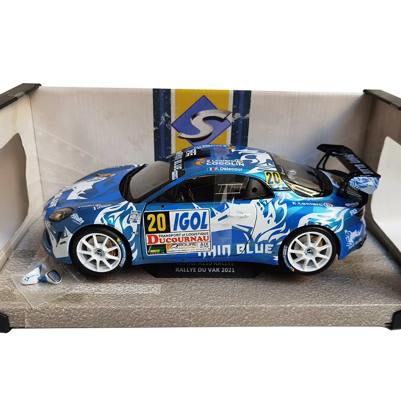 SOLIDO 1:18 Scale ALPINE A110 #20 2021 Simulation Alloy Car Model Diecast Toy Collectible Gifts Ornaments