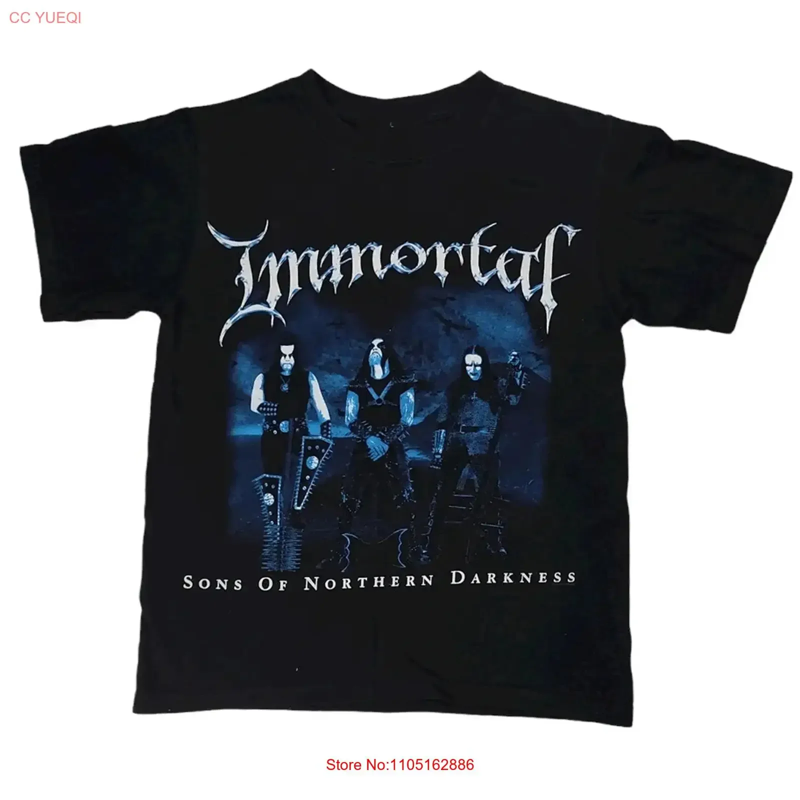 Vintage Immortal band Sons of Northern Darkness T shirt Black S 5XL vintage Washed Comfortable Slightly graphic Casual homme