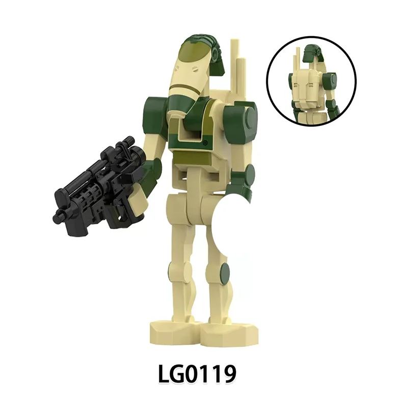 LG0115-LG0122 Baustein-Krieger-Modell Bausatz Actionfiguren Pilot Kompatibel mit Kommandodroide Modell-Bausteine Set Geschenke Spielzeug