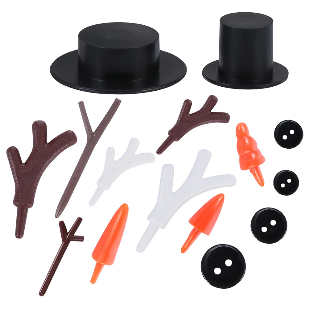 

Plastic Snowman DIY nament Kit Christmas Decor Xmas Accessories Bright Colors Durable Lovely Design Home Decoration Gift Option