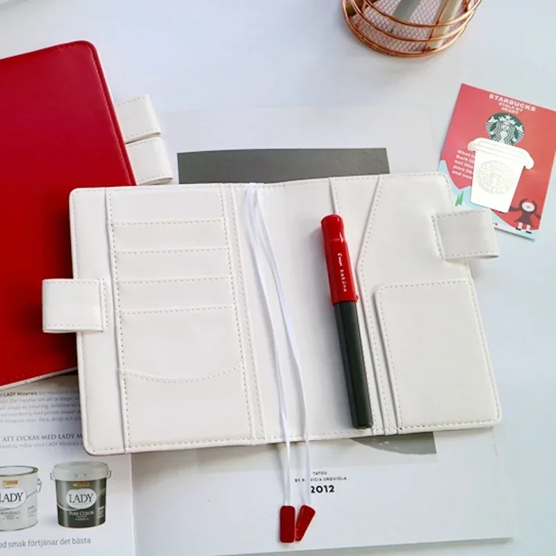 A5 Notebook Cover for Hobo Midori Planner Diary Book Leather Specifications Covers Japanese Style Icecream Color School