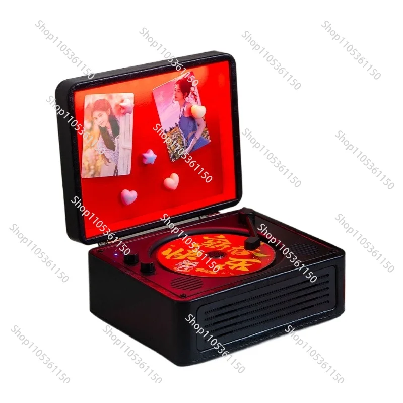 New Retro Cd Player Music Album Bluetooth Stereo All-in-one Player Record Player Cd Playe